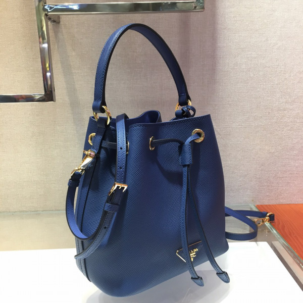 Pra*a saffiano leather bucket bag