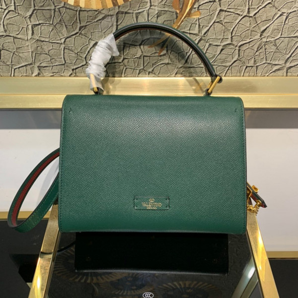 VALENTINO SMALL VSLING GRAINY CALFSKIN HANDBAG