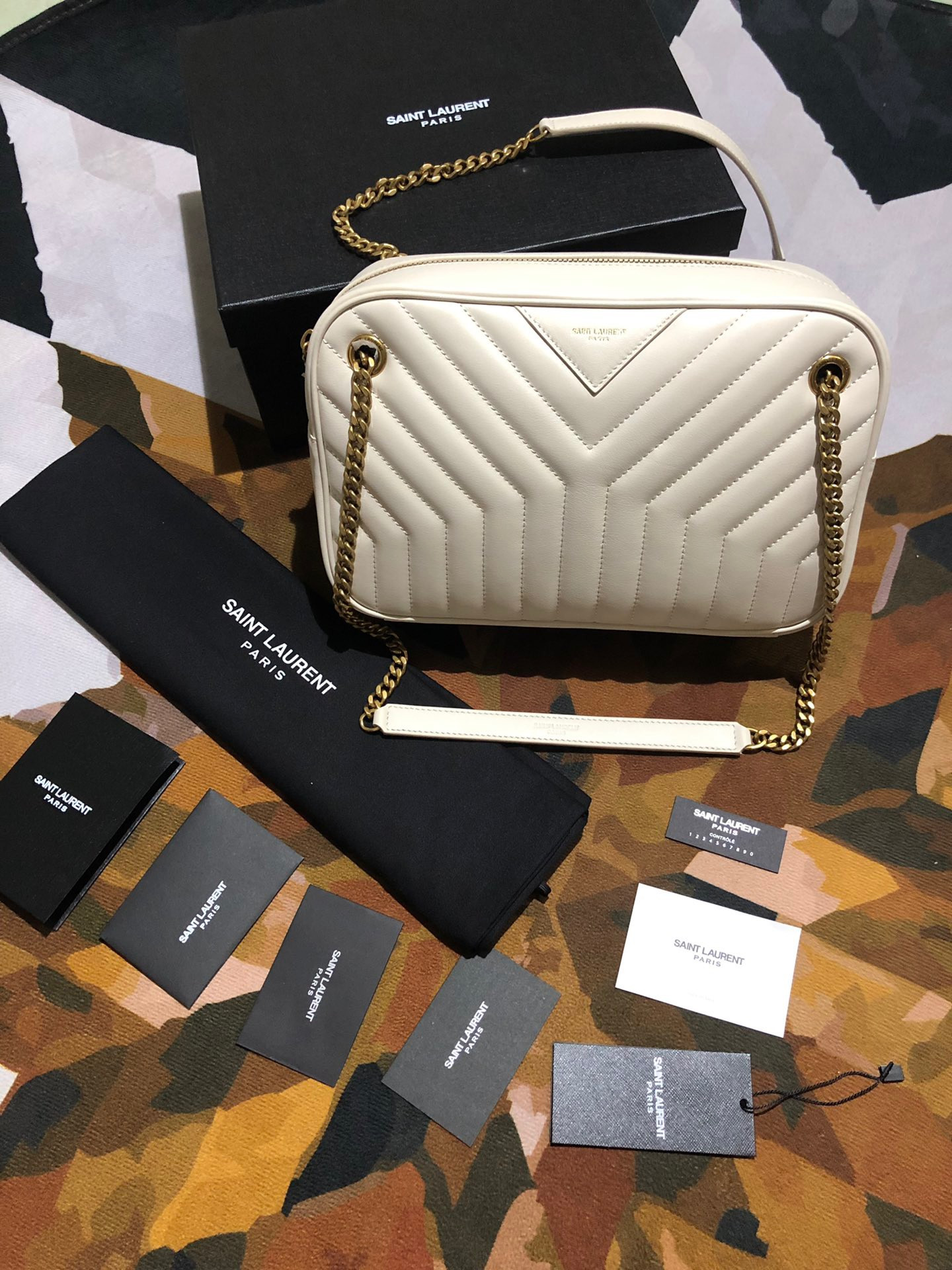 Y*L joan camera bag in y-quilted smooth leather