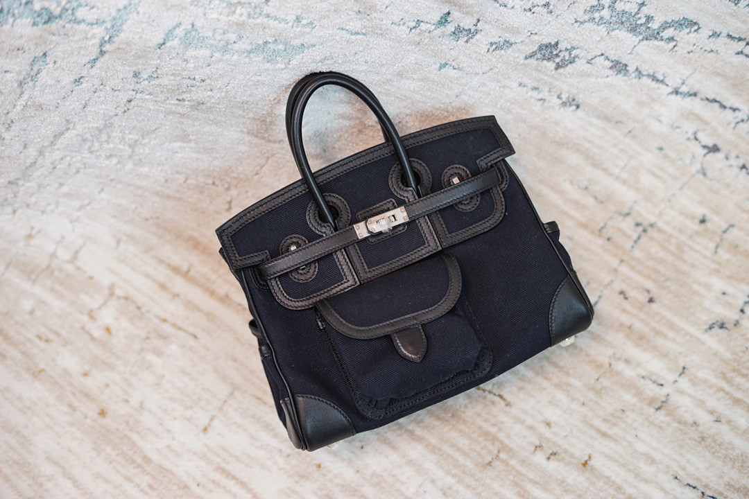 H**mes cargo birkin bag canvas and swift 25