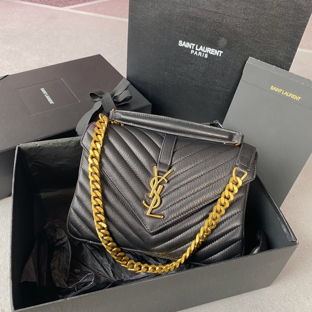 Y*L medium leather shoulder bag-24*17*6.5cm