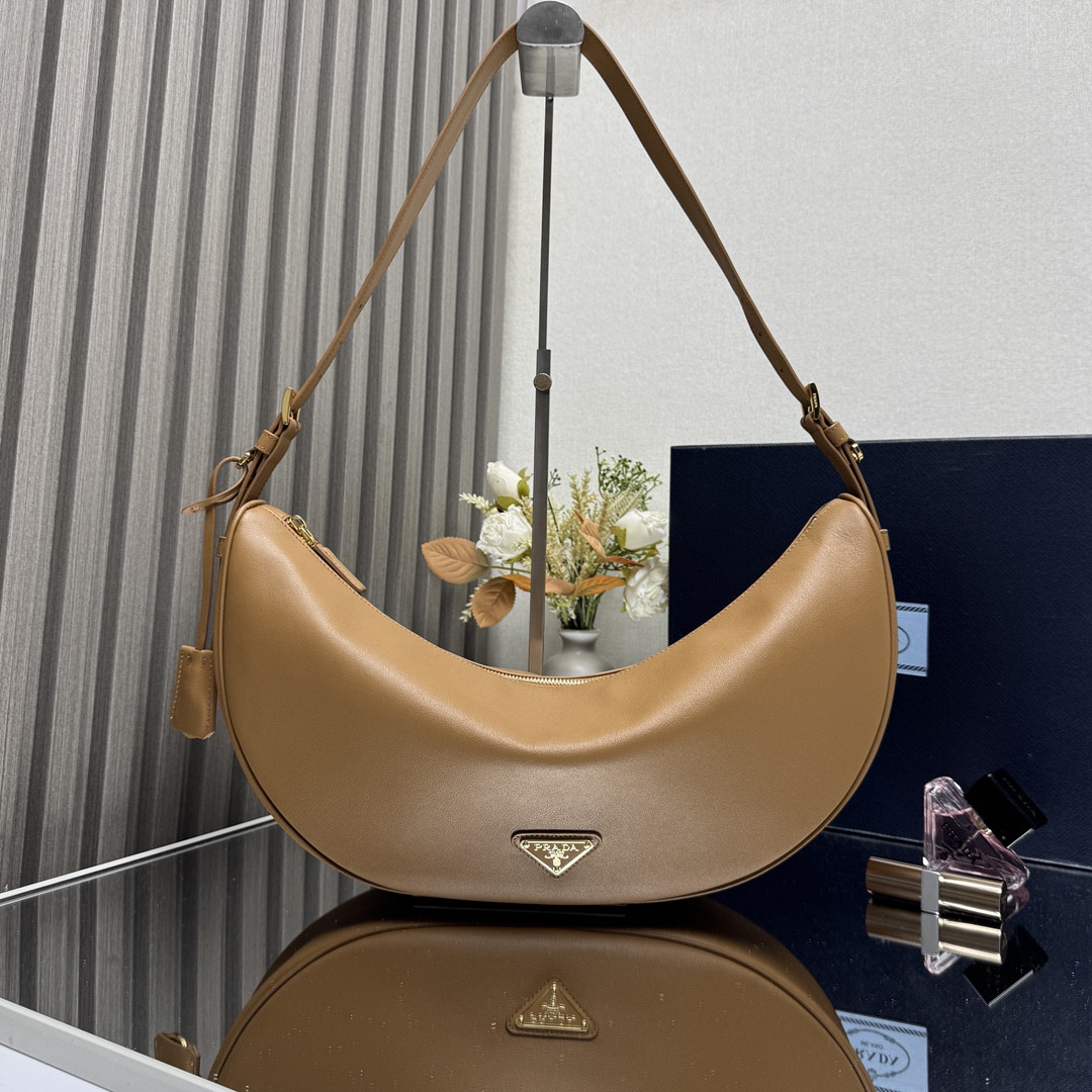 Pra*a demi-lune large shoulder bag-42*19.5*8.5cm